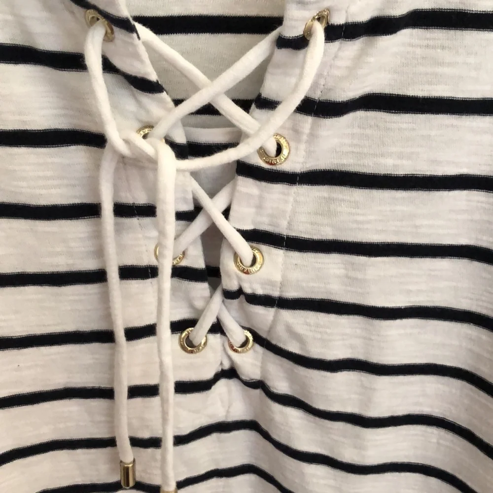 Tommy Hilfiger Lace up Top Tunic Sz XL - Picture 5 of 8